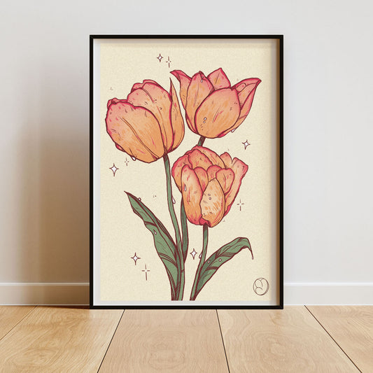 Dutch Tulips Print
